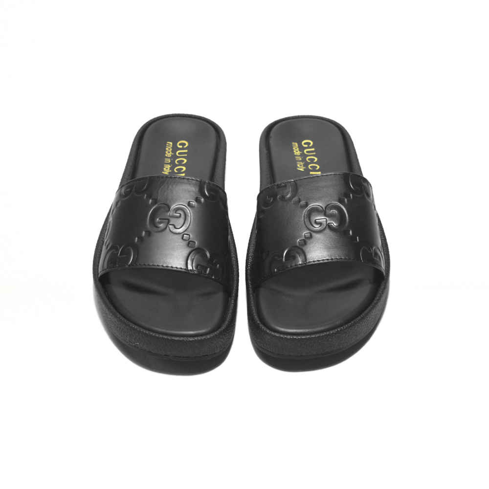 Gucci Black Premium Quality Men's Flip-flops-4