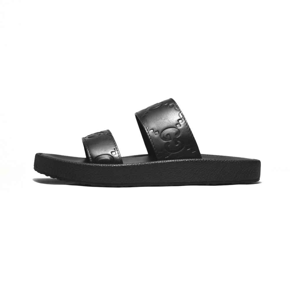 Gucci Black Premium Quality Men's Flip-flops-1