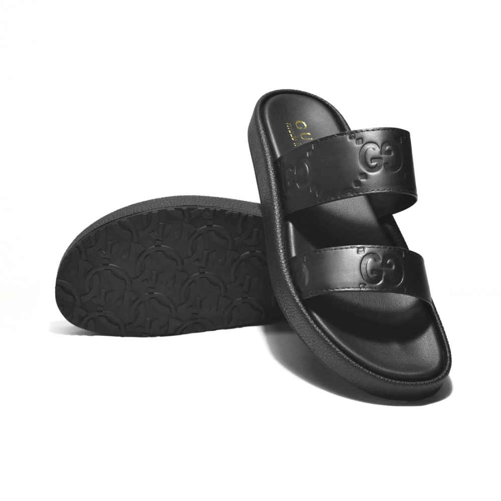 Gucci Black Premium Quality Men's Flip-flops-6