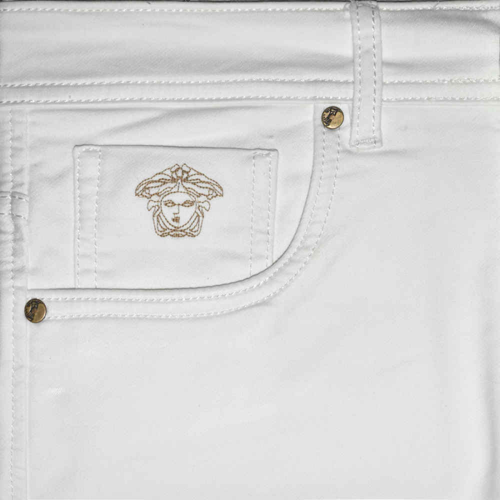 Versace White Premium Quality Jeans-2