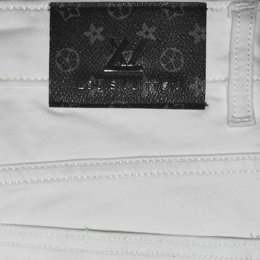 Louis Vuitton White Premium Quality Jeans-4