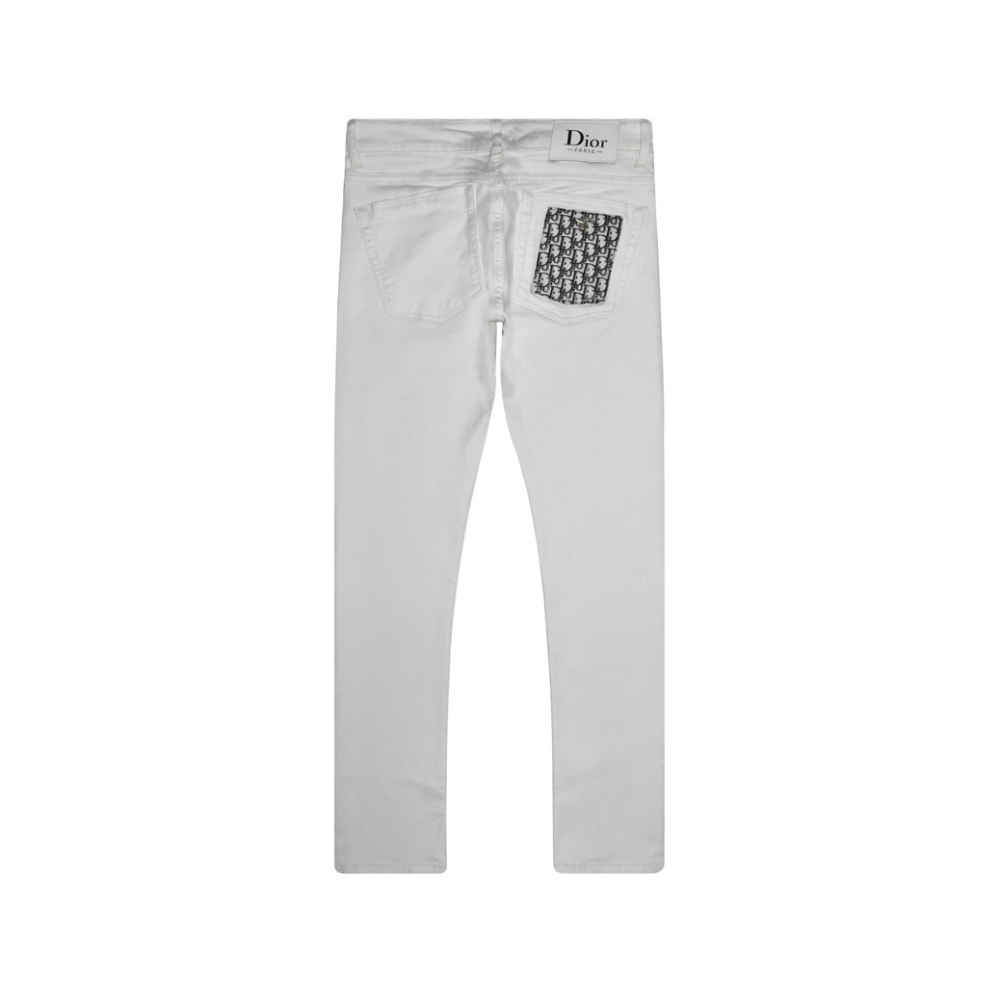 Dior White Premium Quality Denim Jeans-thumb-5