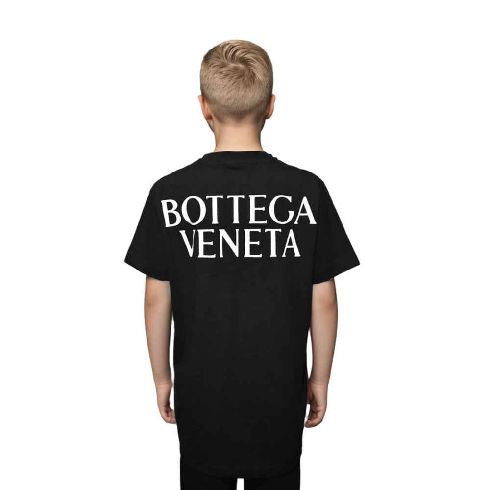 Bottega Veneta Black Premium Kids T-shirt-1