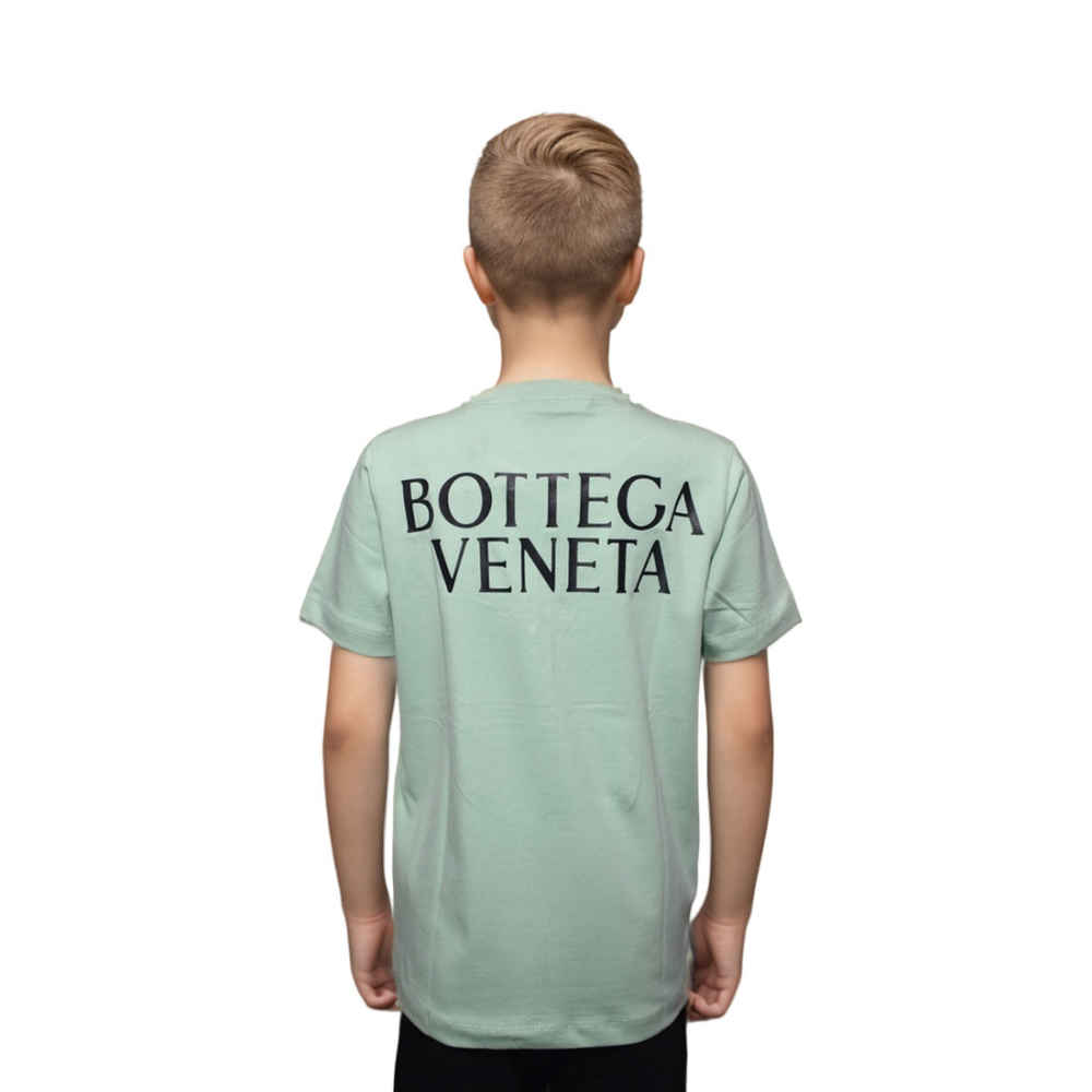 Bottega Veneta Light Green Premium Kids T-shirt-thumb-1