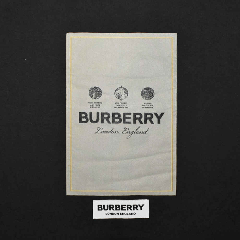 Burberry Label Print Black Premium Kids T-shirt-thumb-3