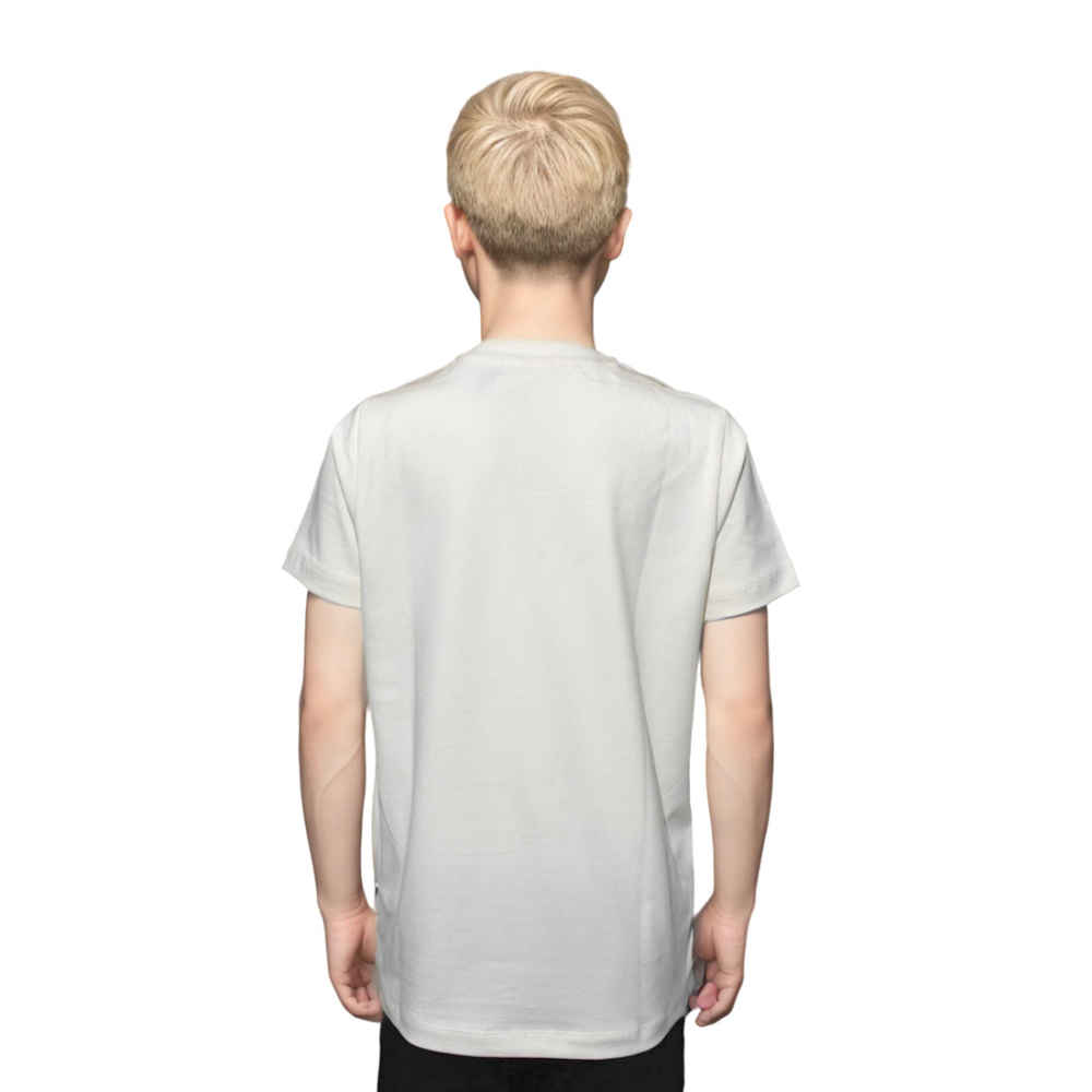 Burberry Label Print Cream Premium Kids T-shirt-thumb-1