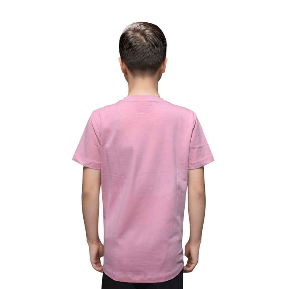 Burberry Label Print Pink Premium Kids T-shirt-thumb-1