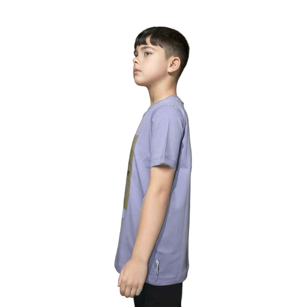 Burberry Label Print Purple Premium Kids T-shirt-thumb-2