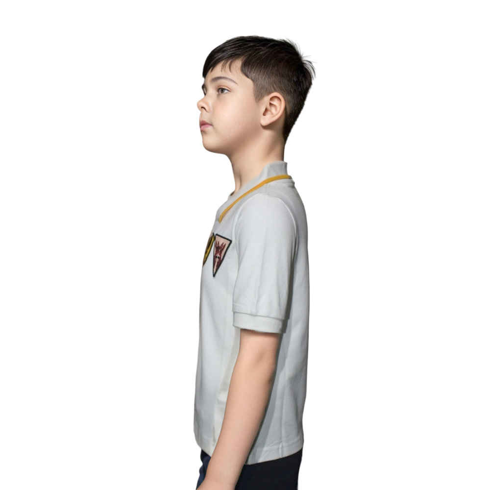 Burberry White Premium Kids Polo T-shirt-2