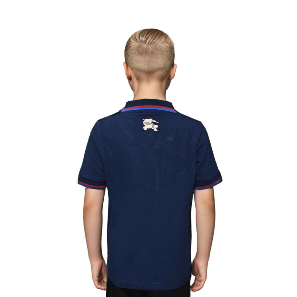 Burberry Blue Premium Kids Polo T-shirt-thumb-1