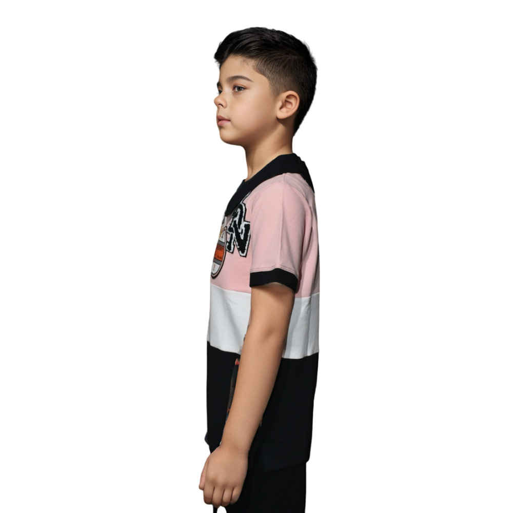 Burberry Peach Premium Quality Kids T-shirt-2