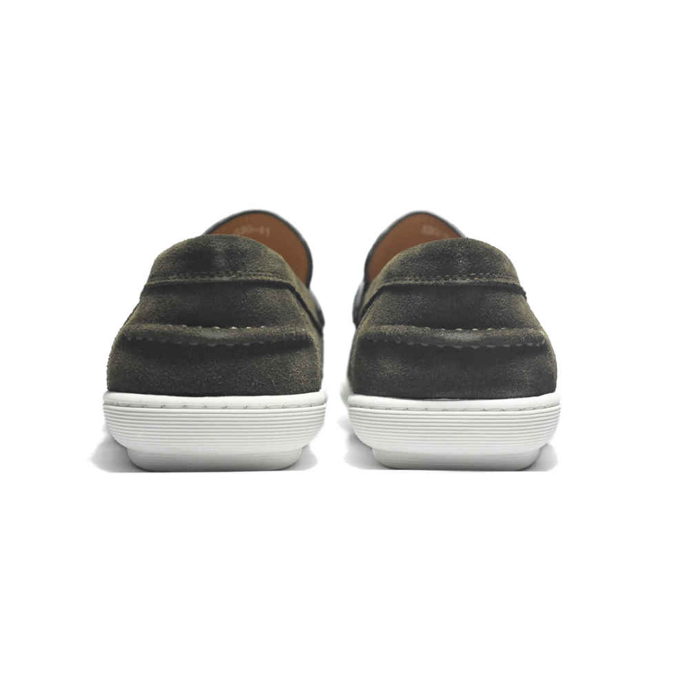 Hermes Green Premium Luxury Suede Loafers-4