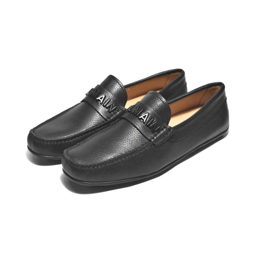 Balmain Logo-Plaque Black Premium loafers-thumb-0