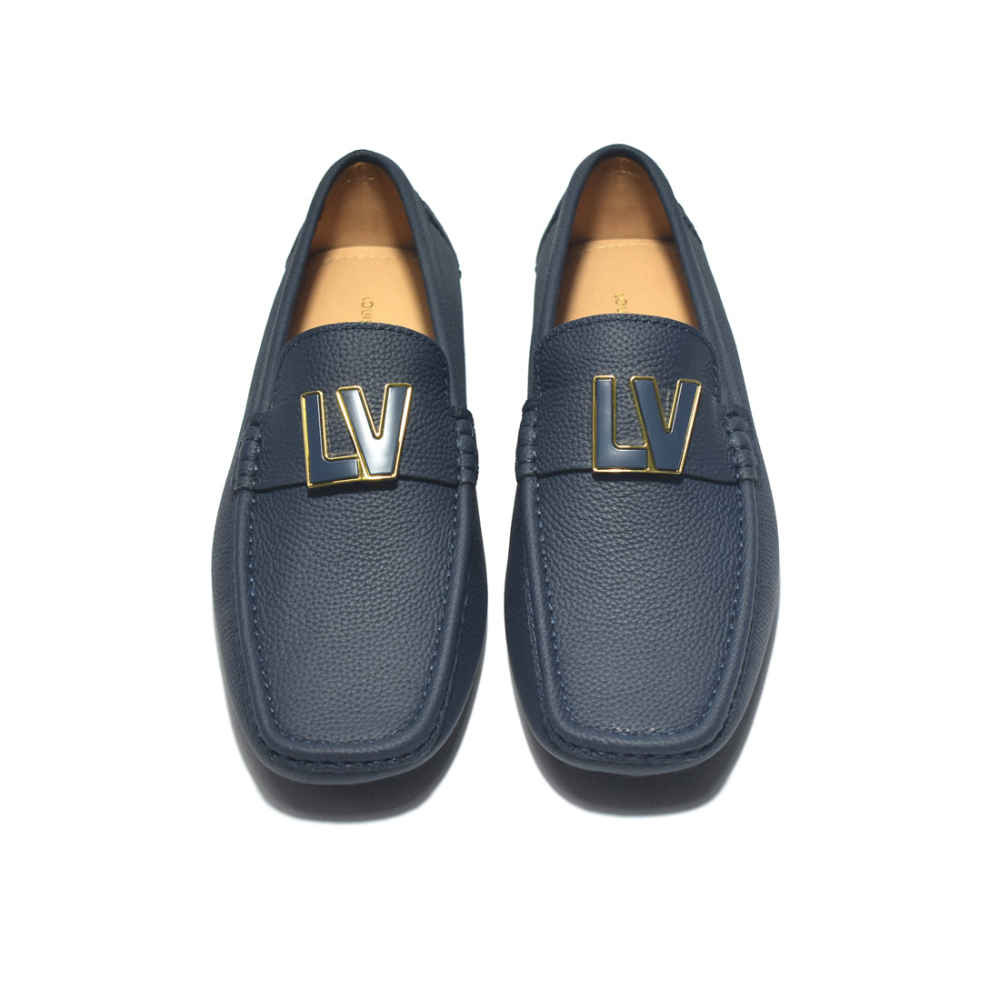 Louis Vuitton Blue Premium Quality Loafers-thumb-3