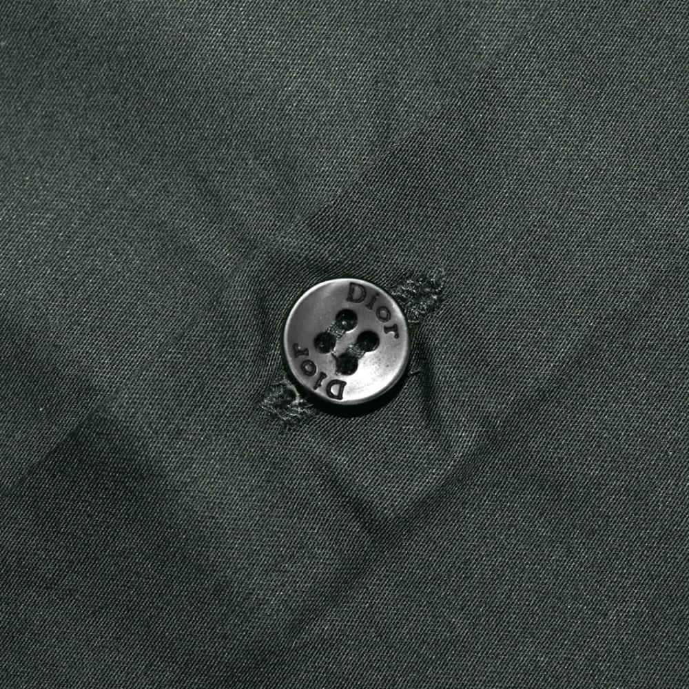 Dior Green Oblique Pattern Pocket Logo Shirt-4