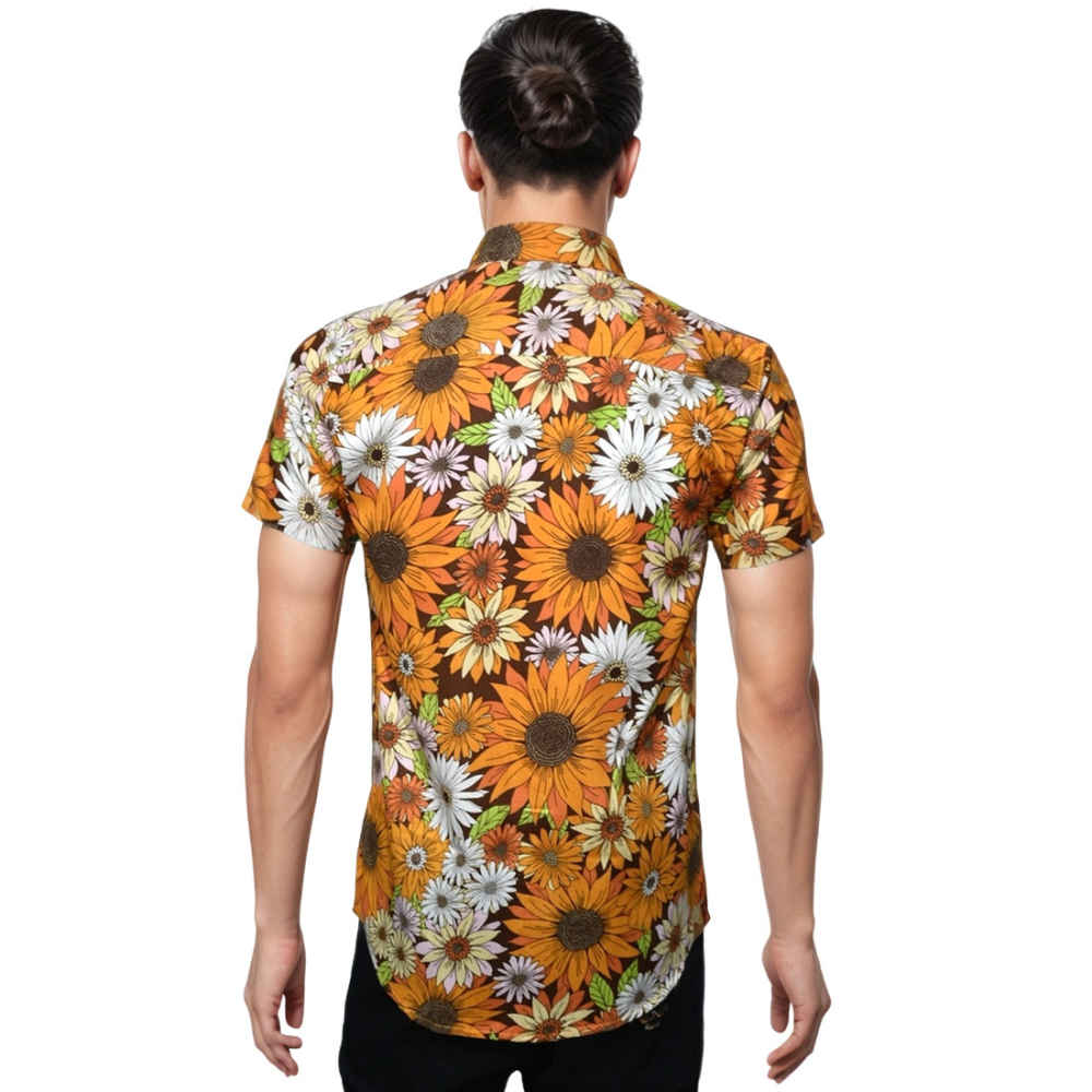 Zara Premium Orange Flower Quality Shirt-thumb-1