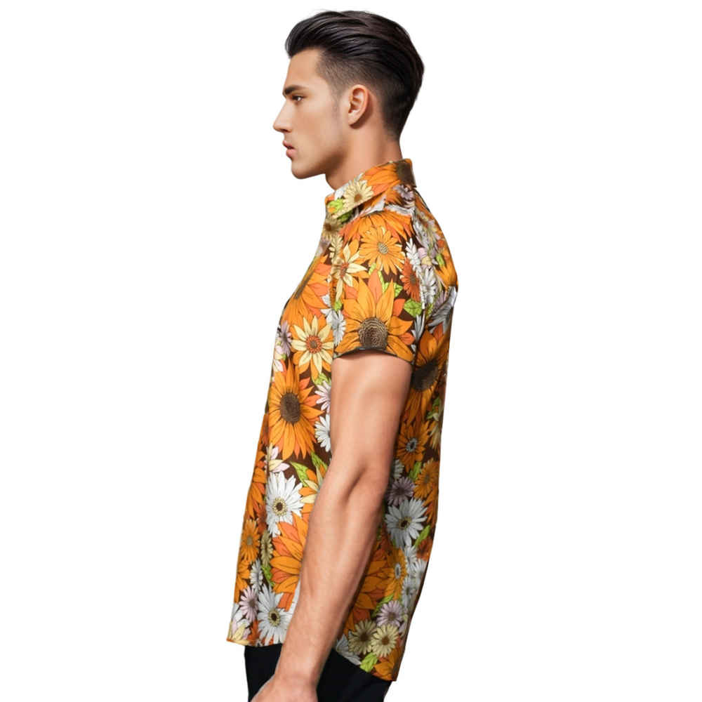 Zara Premium Orange Flower Quality Shirt-thumb-2