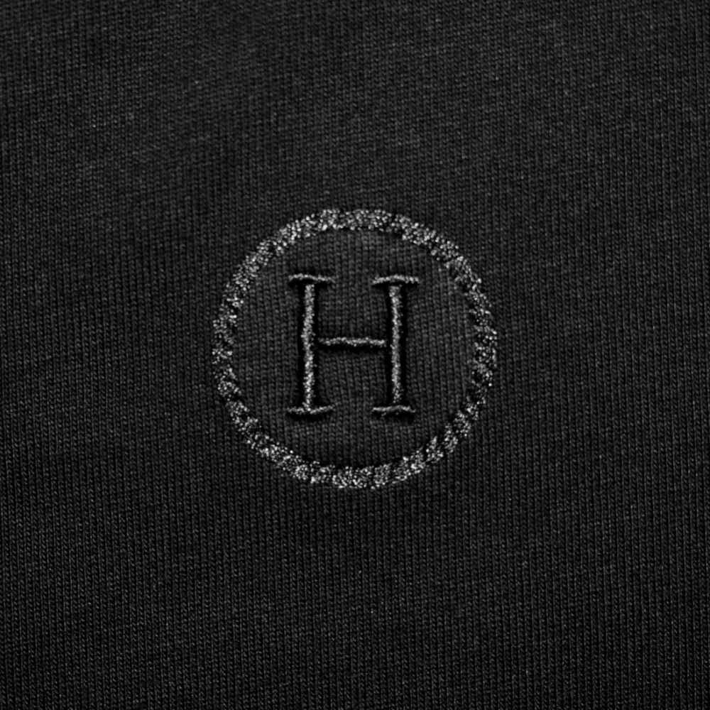 Hermes Black Premium Luxury Polo T-shirt-3