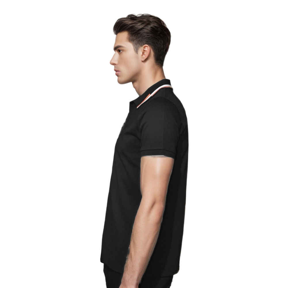 Hermes Black Premium Luxury Polo T-shirt-2