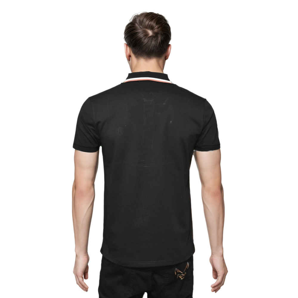 Hermes Black Premium Luxury Polo T-shirt-1