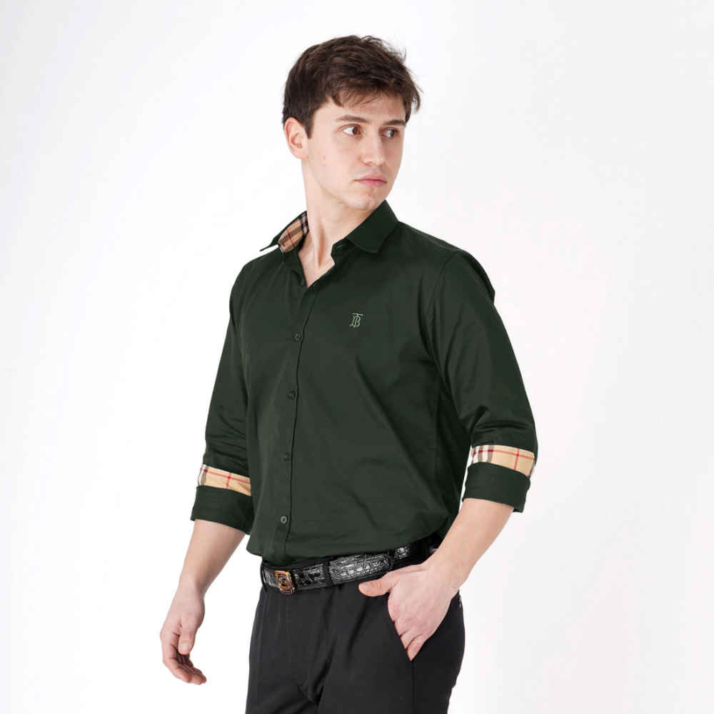 Burberry Green Premium Quality Shirt-4