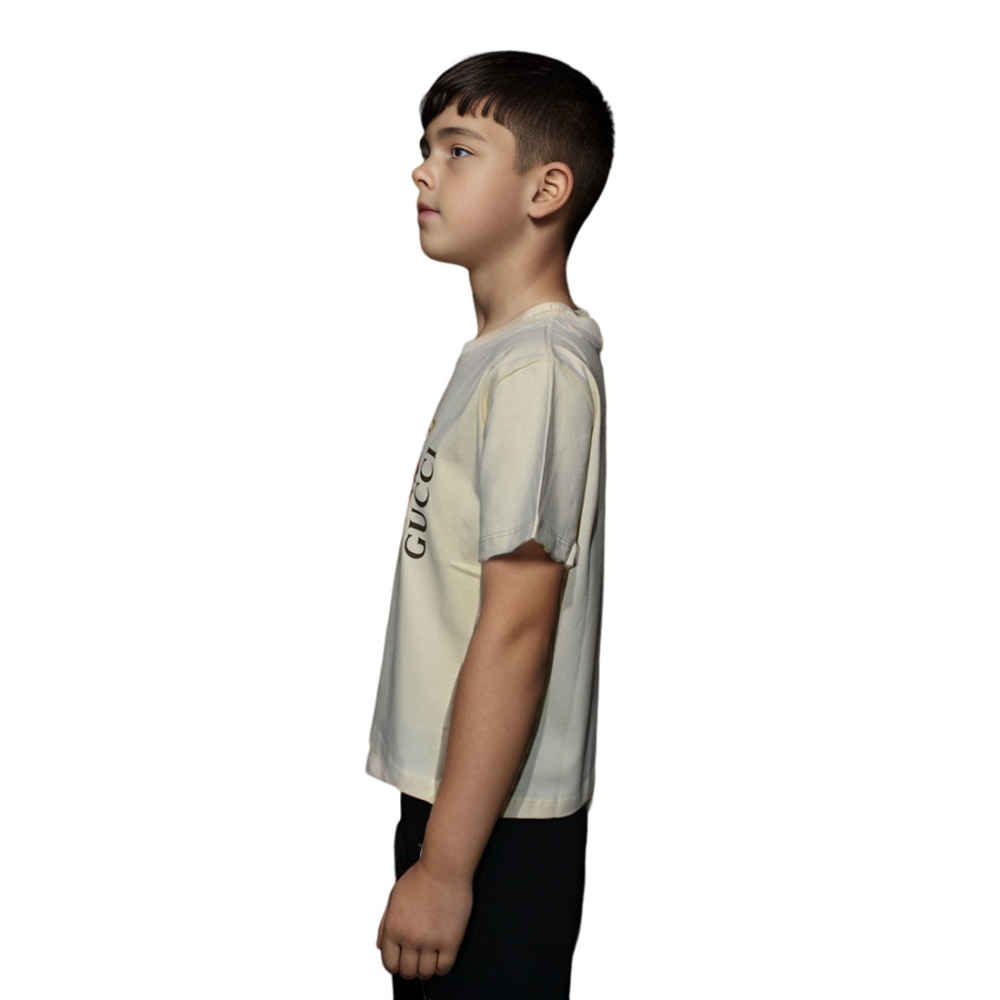 Gucci Print Cream Premium Kids T-shirt-2
