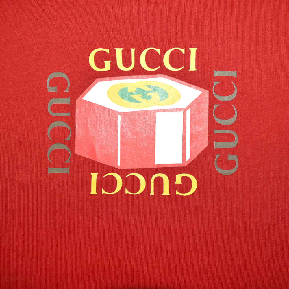 Gucci Print Red Premium Kids T-shirt-3