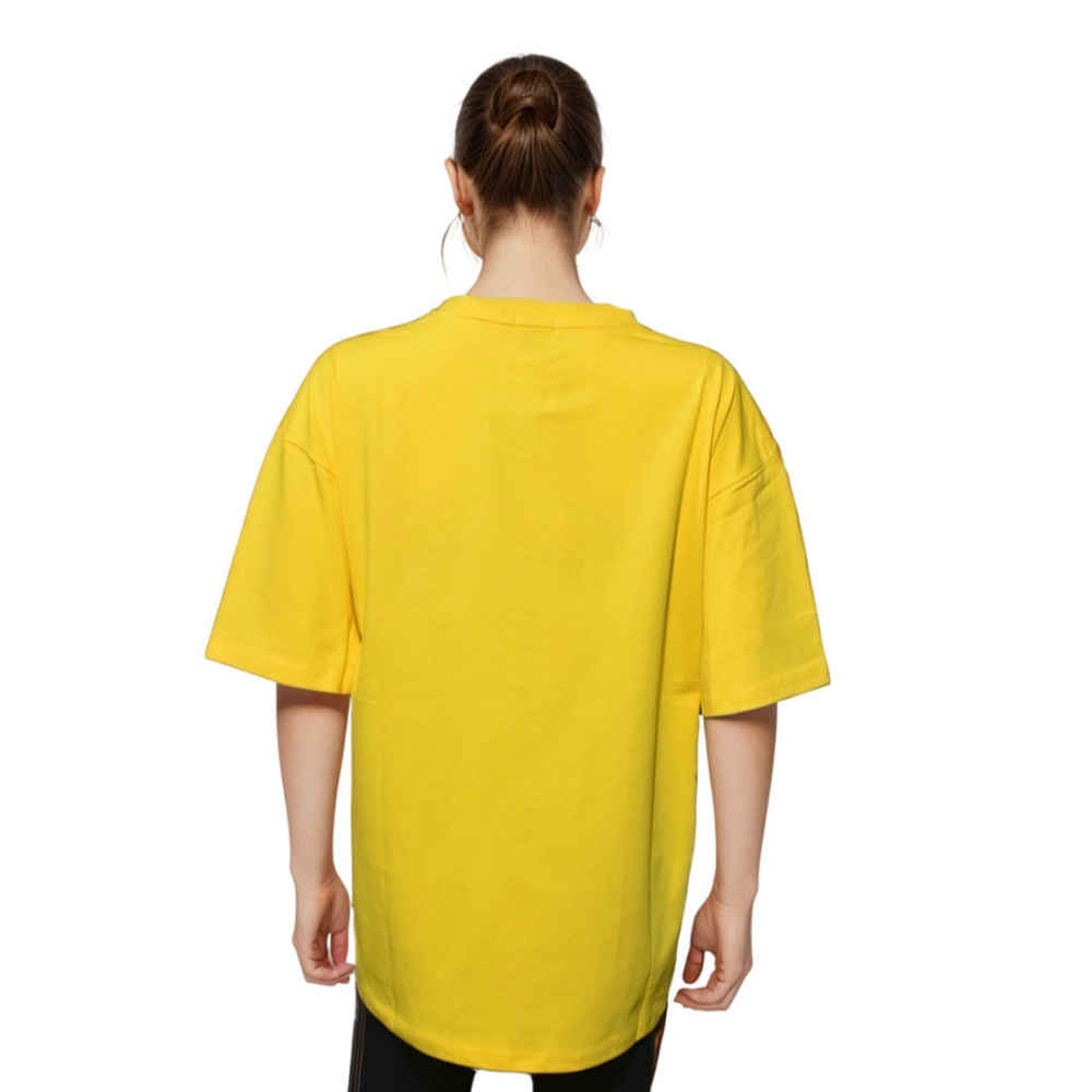 Burberry Yellow England Flag Print Women Oversized T-shirt-thumb-1