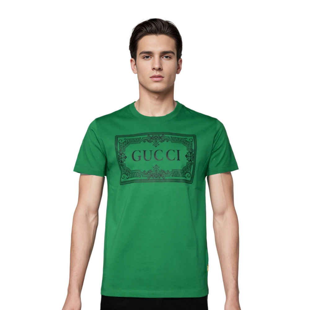 Gucci Green Premium Quality T-shirt-thumb-0