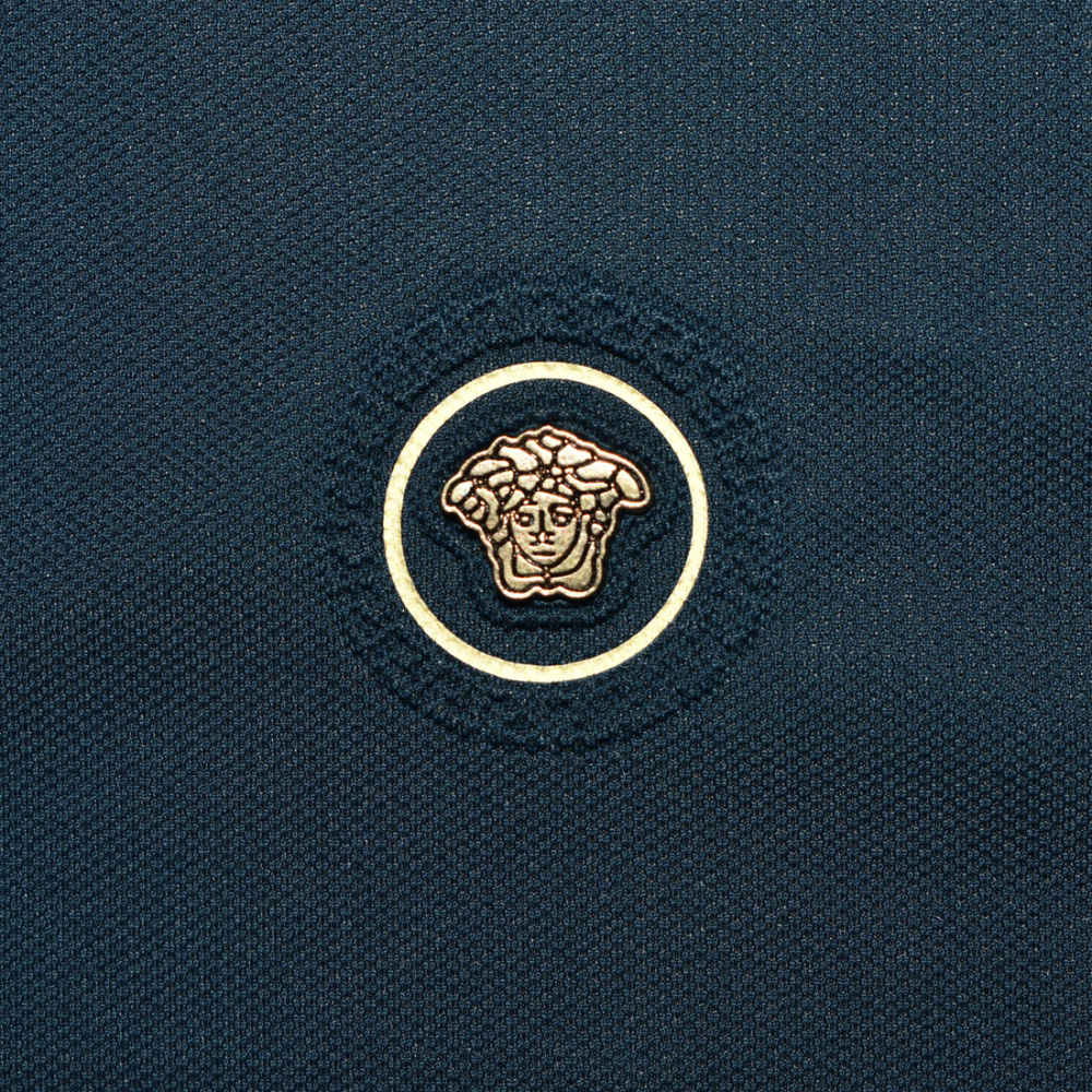 Versace Blue Premium Quality Polo T-shirt-3