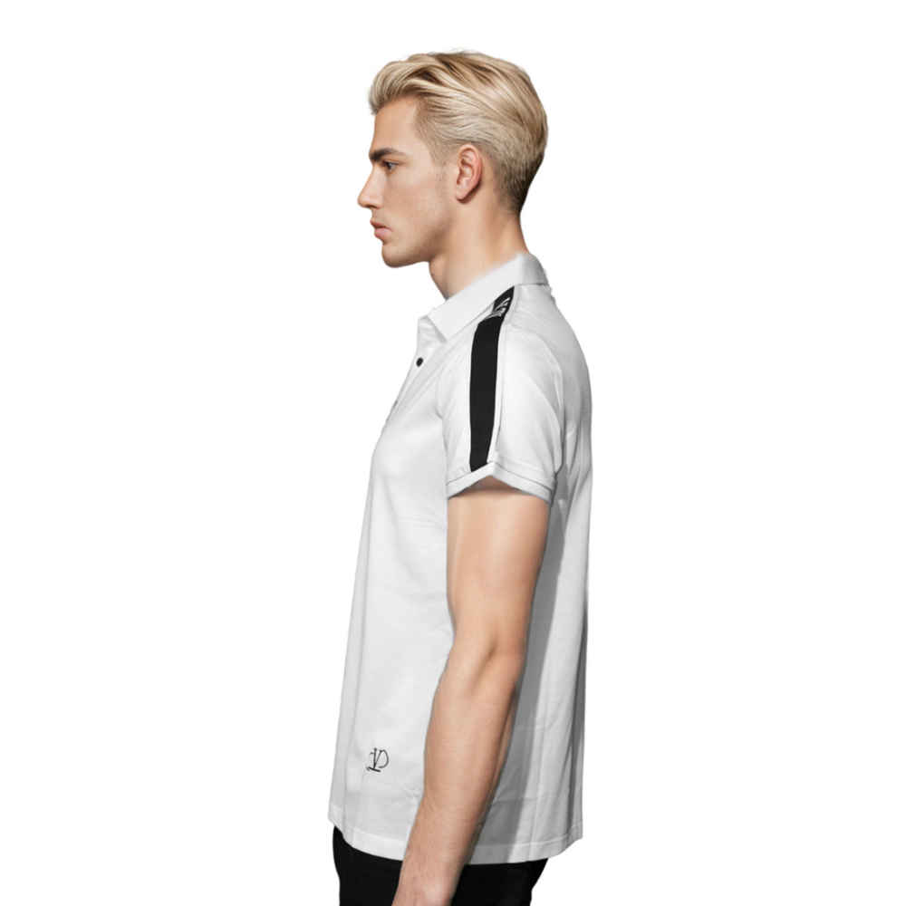 Velentino White Premium Quality Polo T-shirt-thumb-2