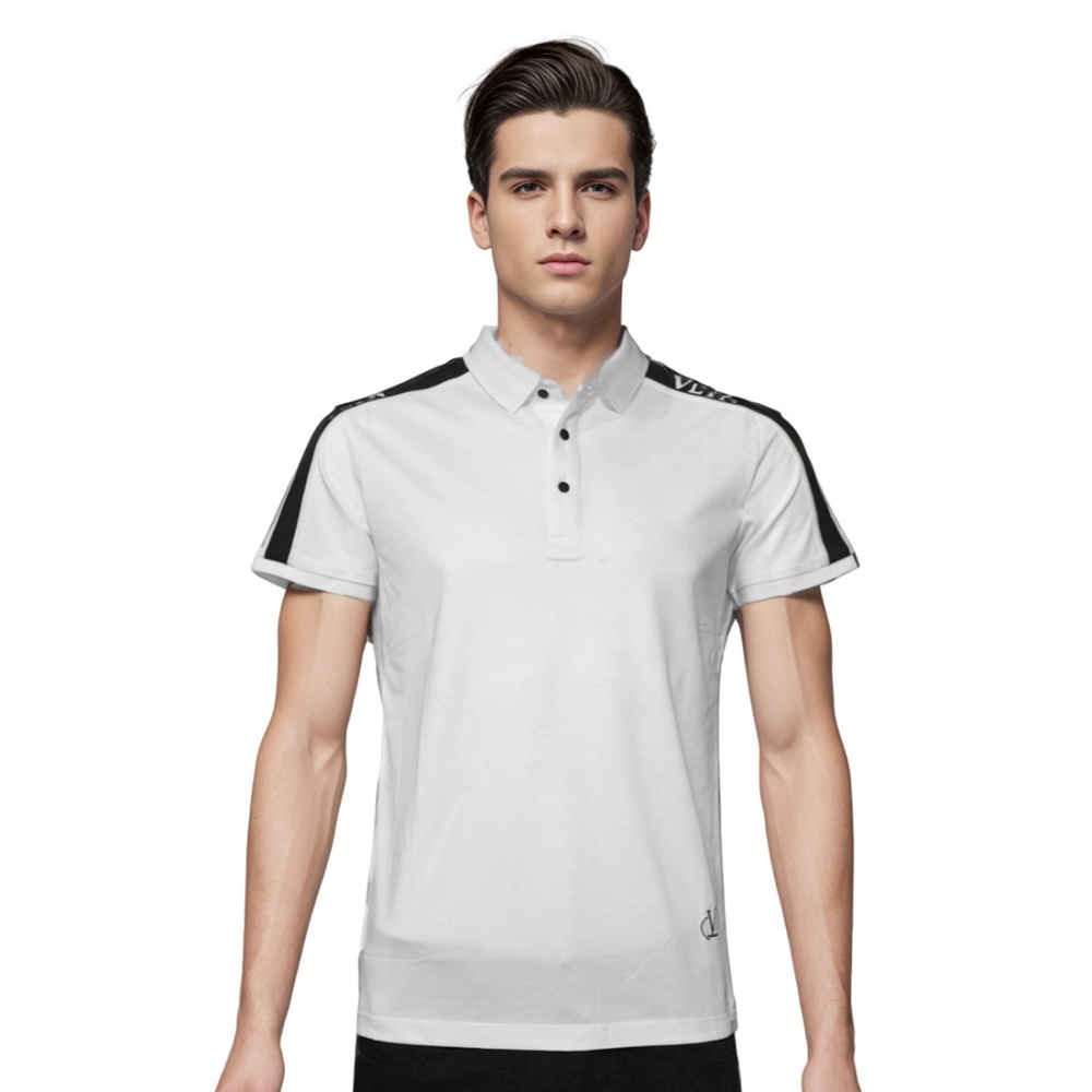 Velentino White Premium Quality Polo T-shirt-thumb-0
