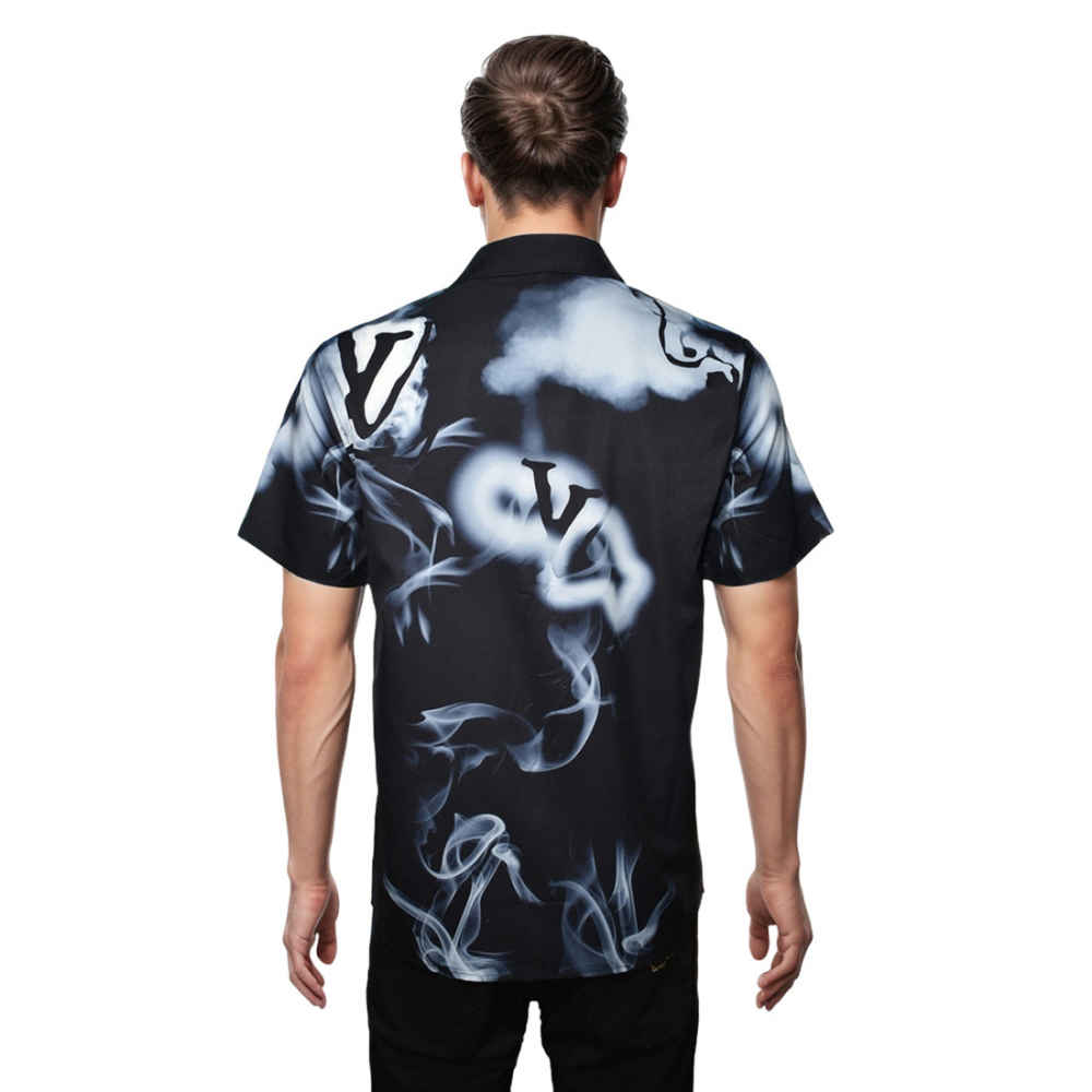 Louis Vuitton Anthracite Grey Premium Quality Half Sleeve Shirt-1