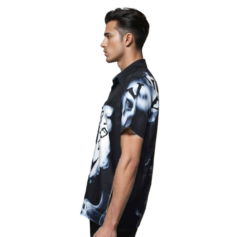 Louis Vuitton Anthracite Grey Premium Quality Half Sleeve Shirt-2