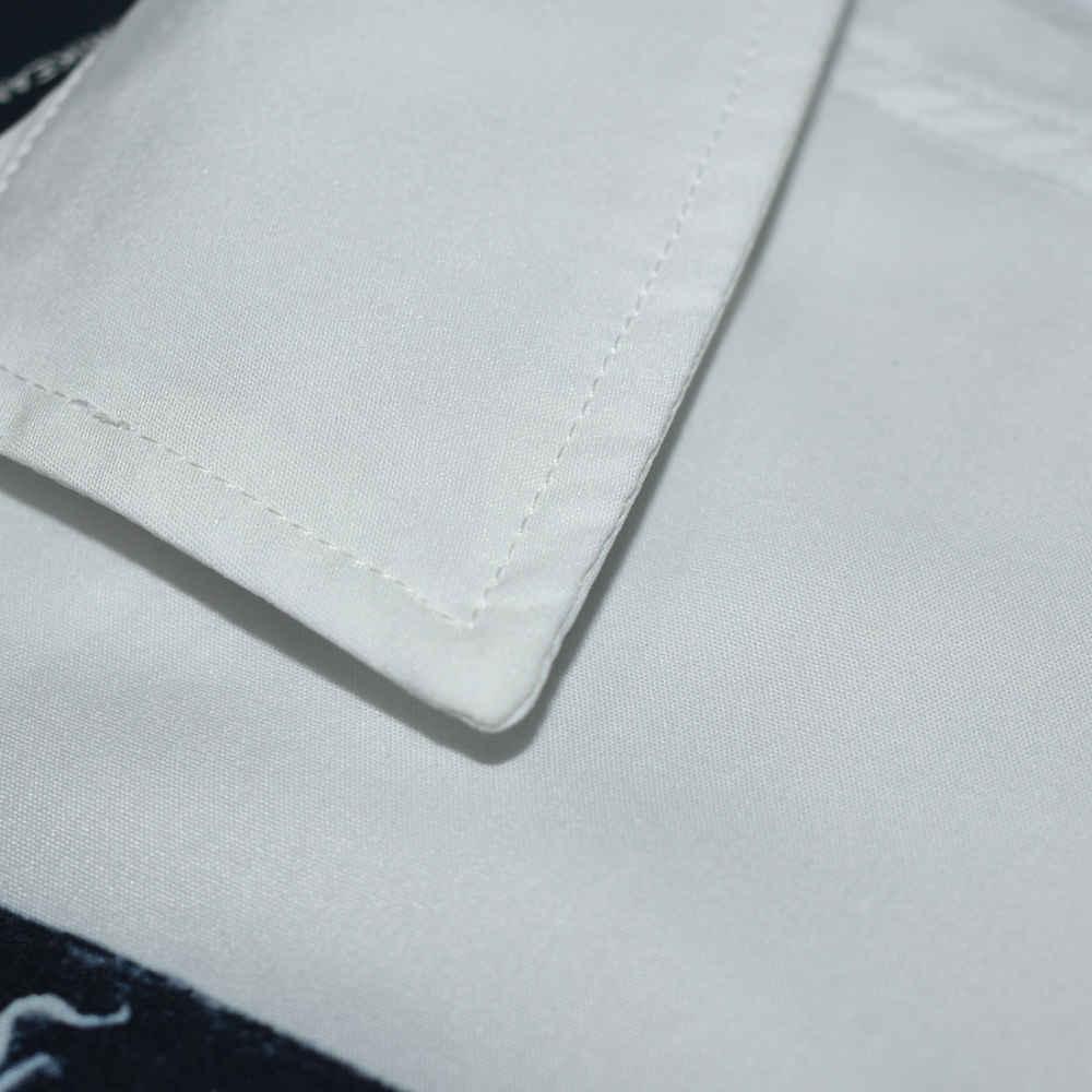 Amiri Sky Blue & White Premium Quality Half Sleeve Shirt-3