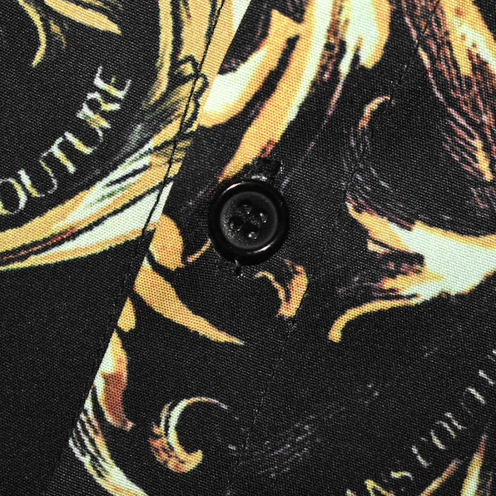 Versace Black & Yellow Premium Quality Shirt-thumb-4