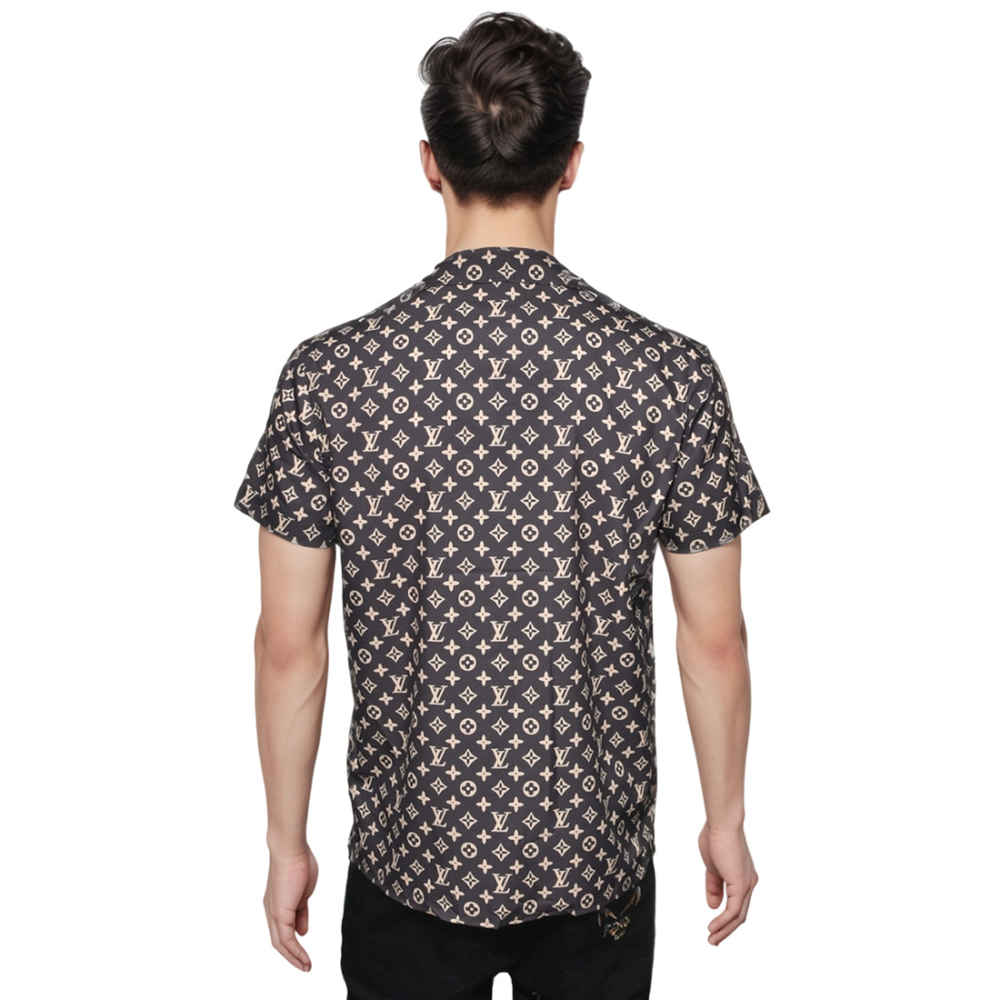 Louis Vuitton Brown Premium Quality Shirt-thumb-1