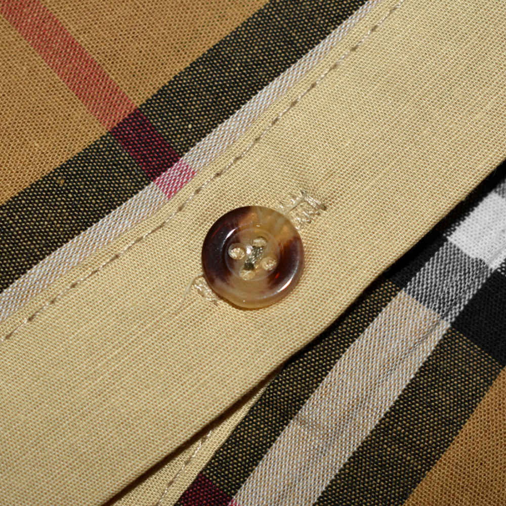 Burberry Mustard Premium Girls Dress-thumb-4