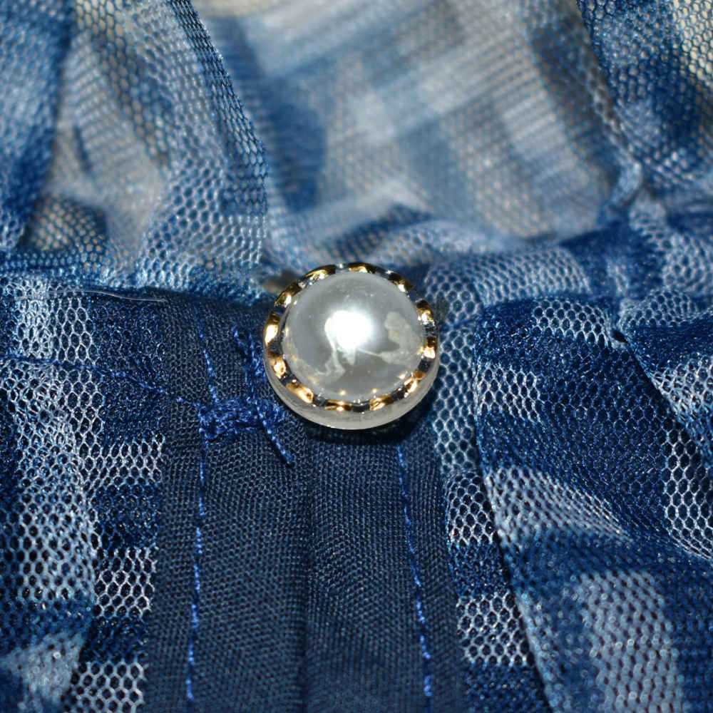 Fendi Blue Premium Quality Girls Dress-3