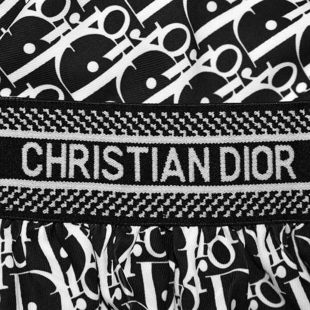 Christian Dior Black logo Print Premium Girls Dress-3