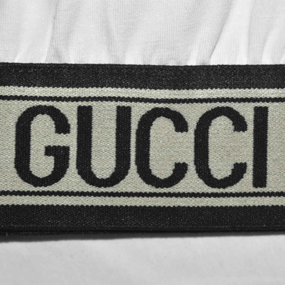 Gucci White Embossed Logo Premium Girls Co-ord Set-4