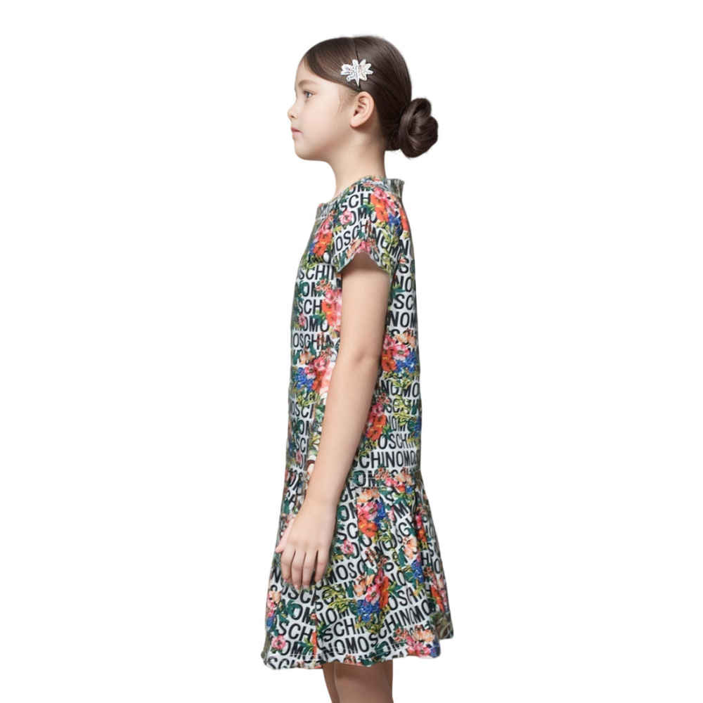 Moschino Black Floral Premium Girls Co-ord Set-thumb-2