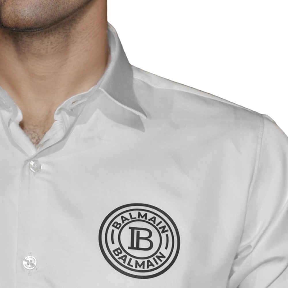 Balmain Paris White Premium Quality Shirt-3