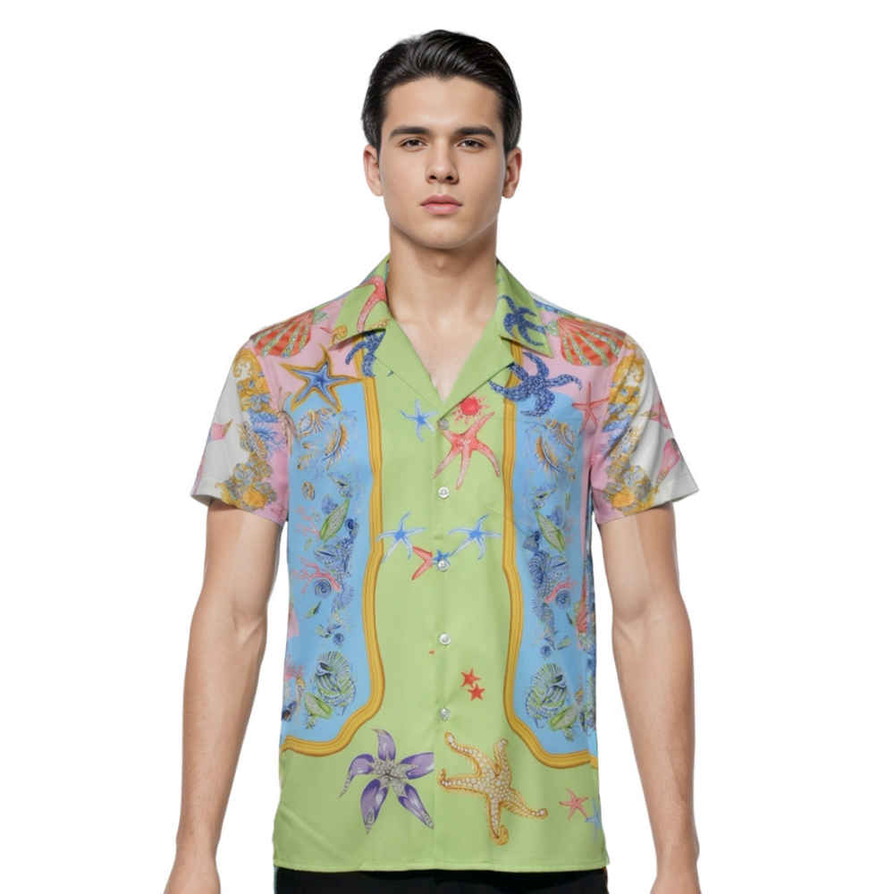 Versace Starfish Printed Premium Shirt-thumb-0