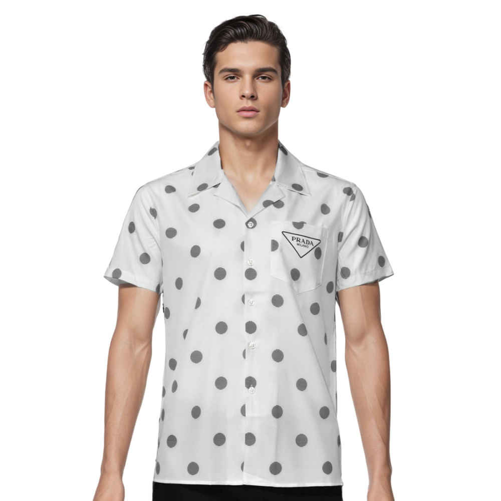 Prada White Premium Quality Shirt-thumb-0