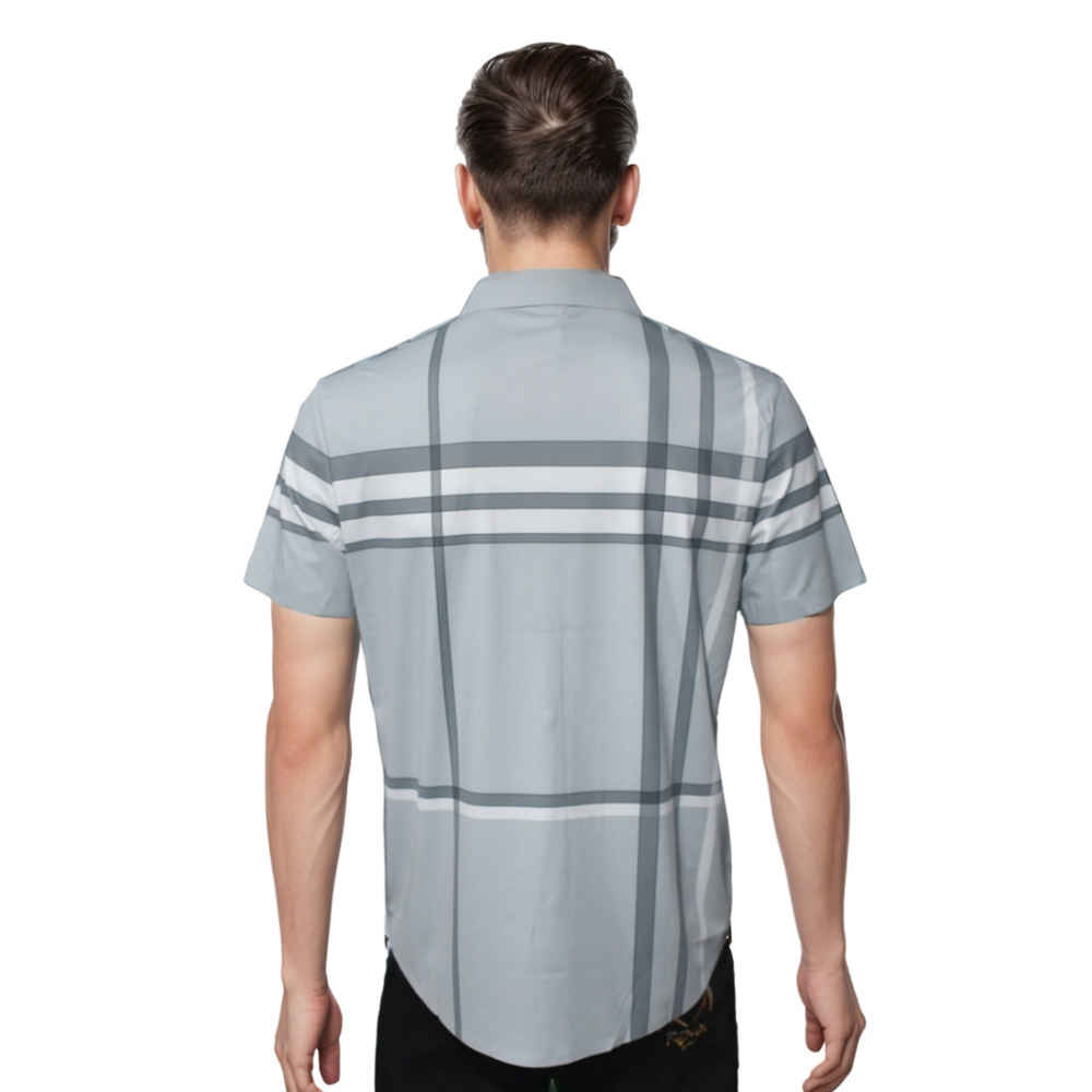Burberry grey Checks Premium Shirt-thumb-1
