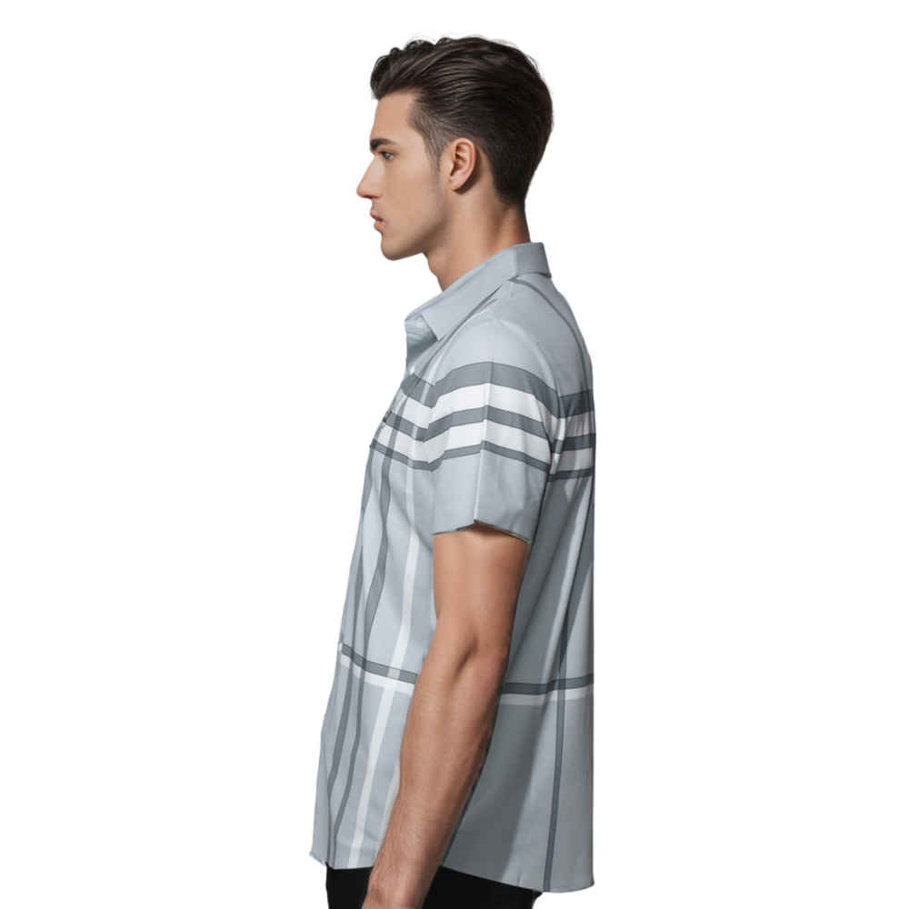 Burberry grey Checks Premium Shirt-thumb-2