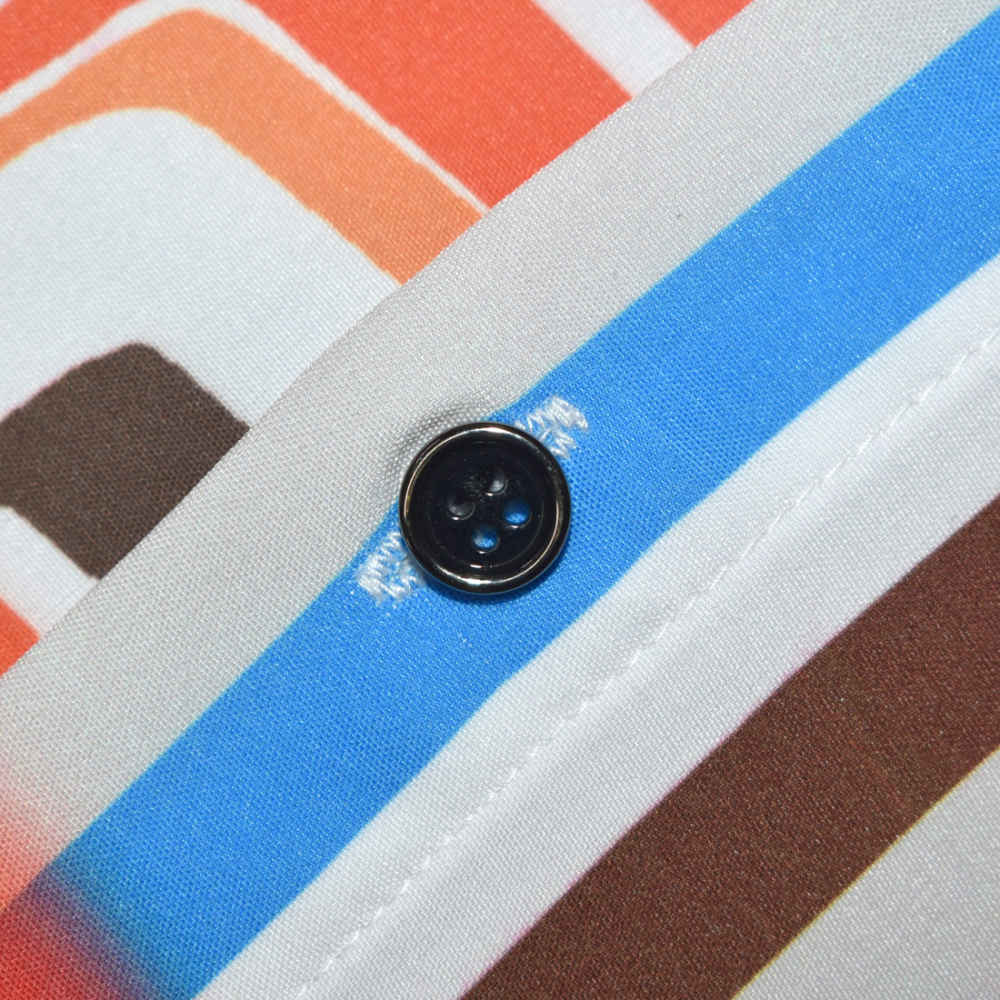 Prada Exclusive Flame Pattern Drop Shoulder Premium Quality Shirt-4