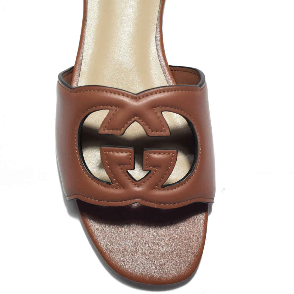 Gucci Brown Premium Quality Women's Flat Sandals-3