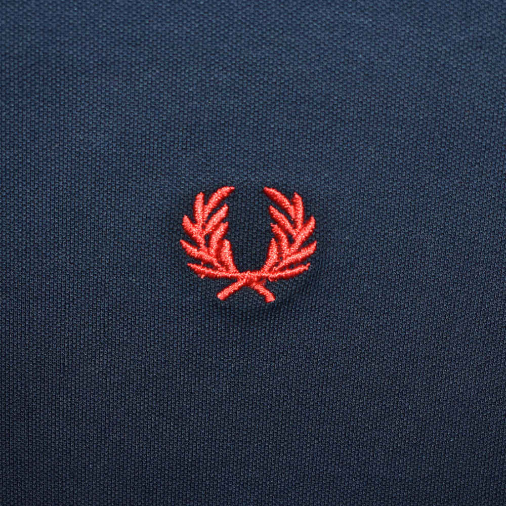 Fred Perry Embroidery Logo Navy Blue Premium Dress-4